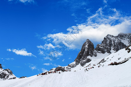 邂逅丽江玉龙雪山背景