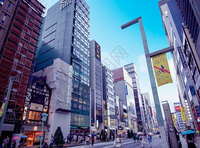 日本街日本东京背景