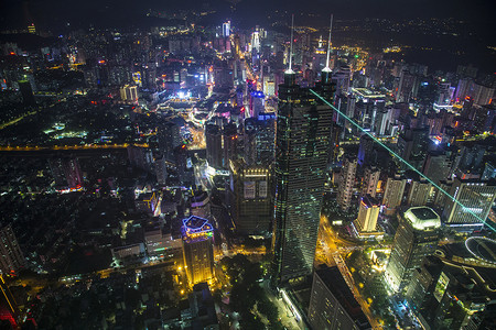 地王大夏夜景不夜城深圳地王背景