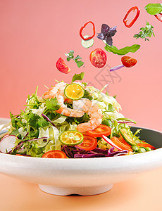 蔬菜沙拉西餐轻食高清图片