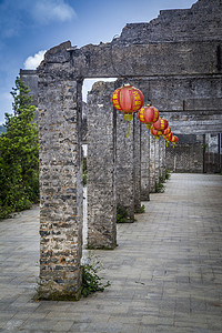 中国广东深圳大鹏古城背景