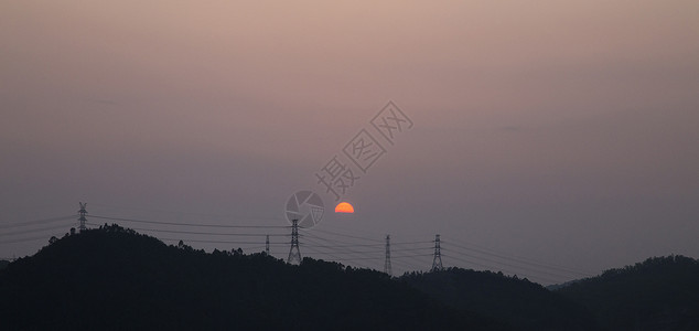 日出日落背景图片