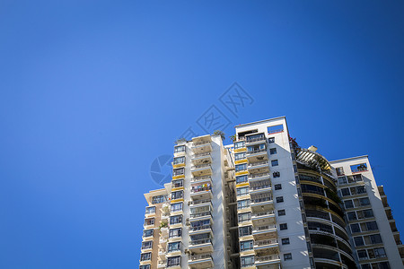 蓝天的心情居民的住房高清图片