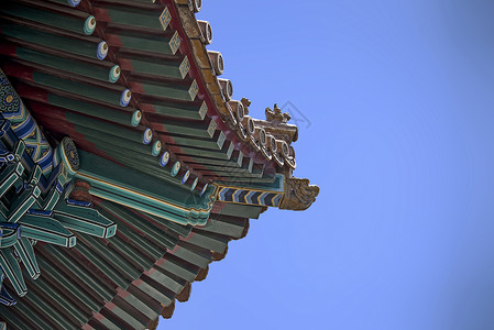 中国传统画飞檐画壁背景