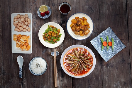 中式套餐背景图片