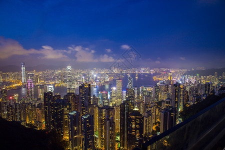 地段繁华美丽香港背景