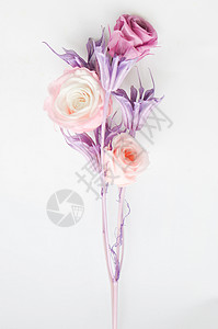 紫色系的花粉色碎花背景高清图片