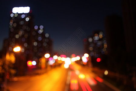 前行的路夜色下的城市设计图片