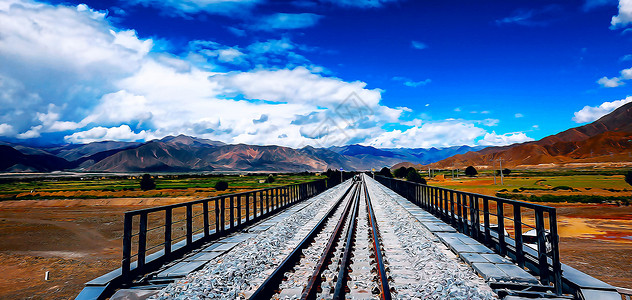 拉林铁路西藏天路背景