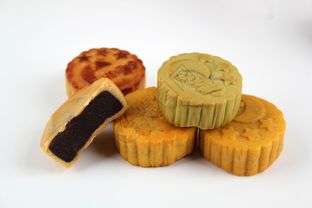 高血糖食物中秋节食物-月饼背景