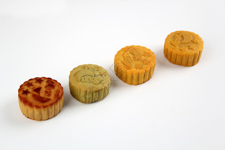 中秋节食物-月饼背景图片