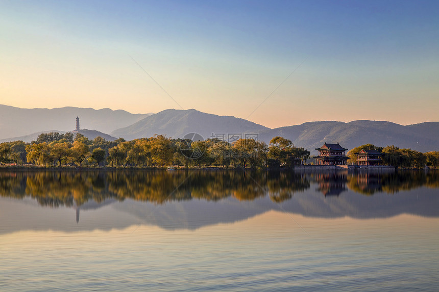 秋景·颐和园昆明湖图片