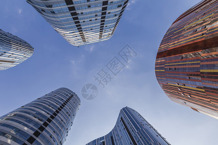 品牌贴图SOHO的高楼背景