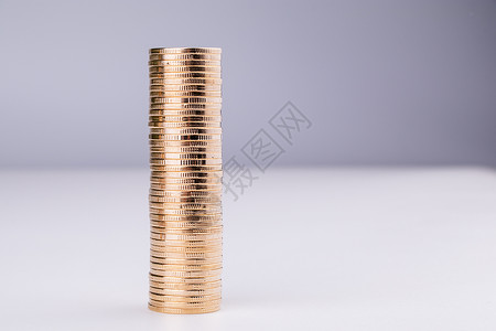 商业金融硬币摆拍高清图片