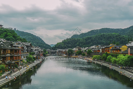 凤凰沱江图片凤凰古镇背景