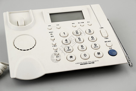 白色电话机白色的电话座机背景