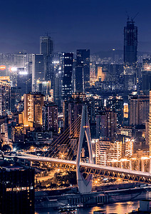 重庆建筑地标夜景 重庆背景