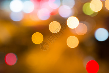 夜景光斑圣诞大光圈高清图片