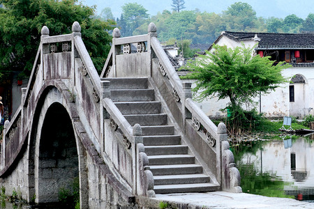 桥风光宏村桥高清图片