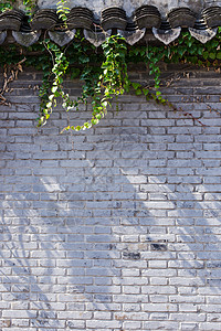 绿植石墙古镇建筑高清图片