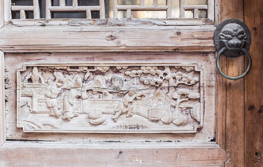 木门雕刻朱家角传统文化图片