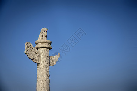 霸气的龙雕刻北京·汉白玉雕刻背景
