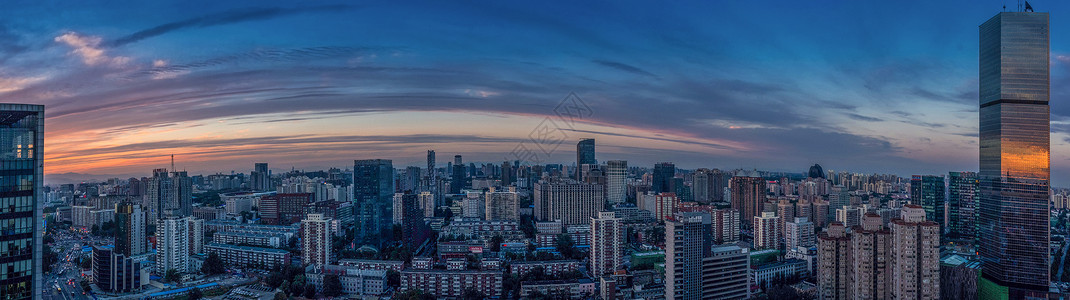 日落的城市北京黎明高清图片