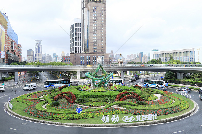 城市花圃图片