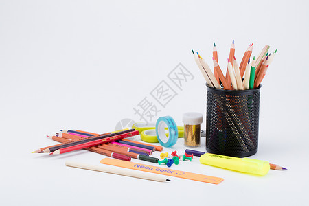 图像化教育设计铅笔创造创意拍摄背景