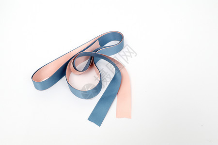 多彩简约礼花粉色蓝色丝绸缎带包装素材背景