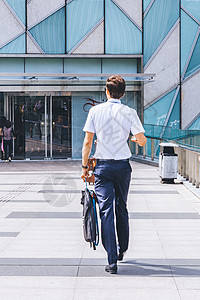 上班的路上上班族上下班路上背影背景