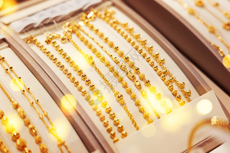 珠宝黄金珠宝店橱窗高清图片