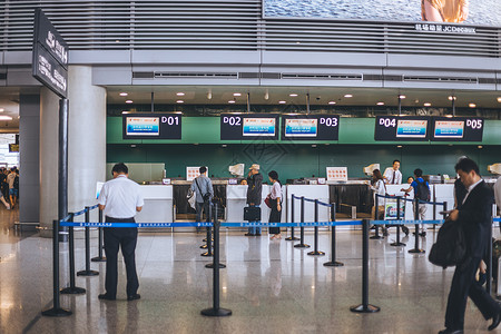 机场行李托运办理中心城市高清图片素材