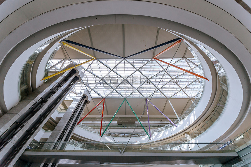 机场动车站站内设计建筑拍摄图片