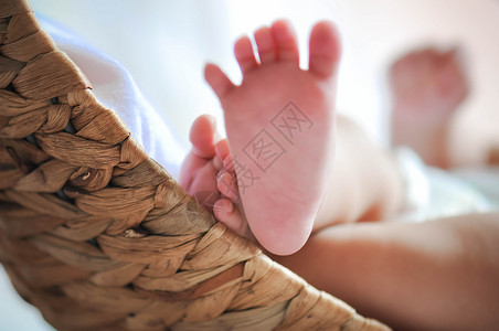 婴儿脚趾宝宝脚丫特写背景