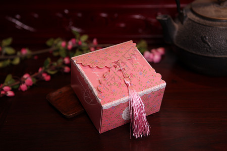 喜糖盒 包装盒 糖果盒背景图片
