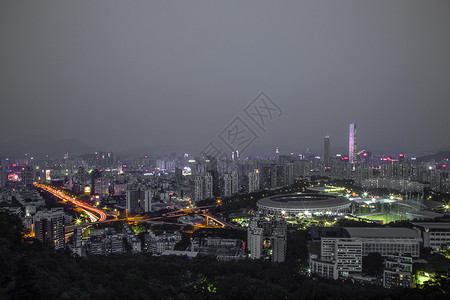 夜幕.深圳图片