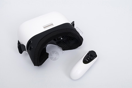 游戏抠图素材白色VR眼镜背景