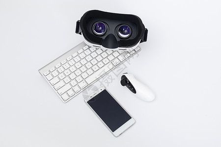 VR眼镜键盘手机遥控器背景图片