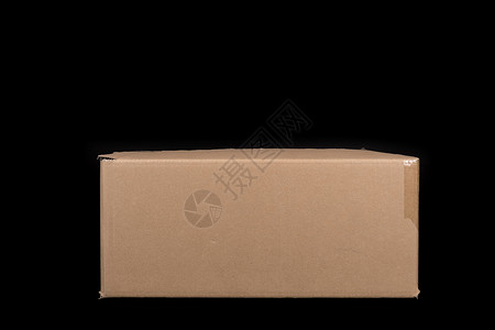 纸质包装盒物流快递纸质盒子横放背景