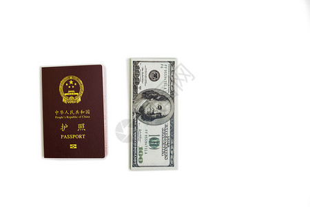 旅游度假出行护照纸币高清图片