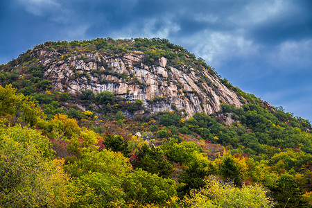 秋色之山美丽的凉爽的高清图片