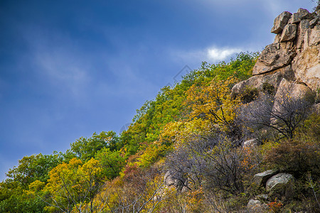 秋色之山凉爽的颜色高清图片