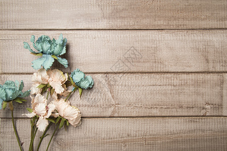 粉色木纹理复古风花艺木木板设计素材背景