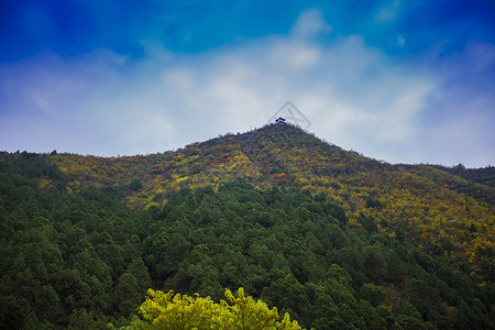 秋意.潭柘寺背景