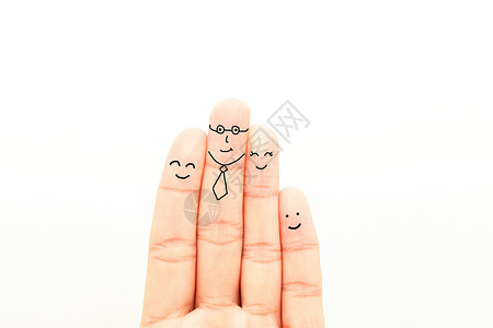 12情侣素材手指表情创意手指画素材背景