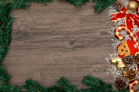 花环底纹圣诞节背景设计素材摆拍背景