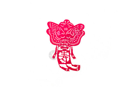 新春风筝造型中国剪纸摆拍背景图片