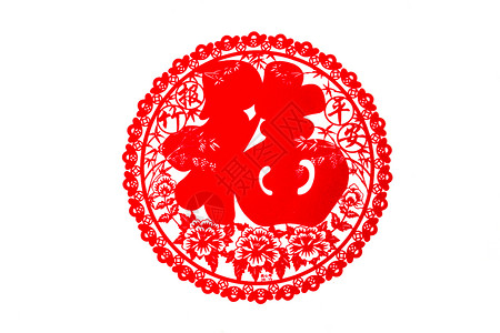 福字设计中国春节福字贴纸背景
