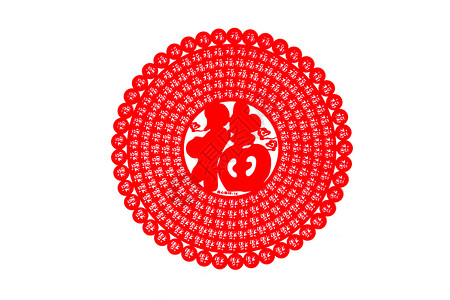 中国春节福字贴纸背景图片